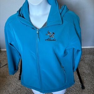 Princess M hooded jacket long sleeve full front zip, zip close pockets- Alaska